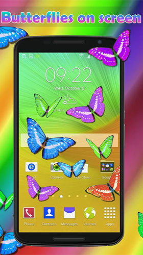 Gratis Djur live wallpaper för Android på surfplattan arbetsbordet: Real butterflies.