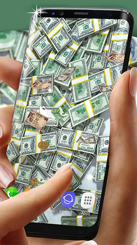 Gratis With clock live wallpaper för Android på surfplattan arbetsbordet: Real money.