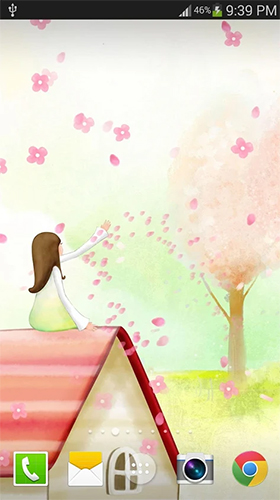 Gratis levande bakgrundsbilder Sakura by live wallpaper HongKong på Android-mobiler och surfplattor.