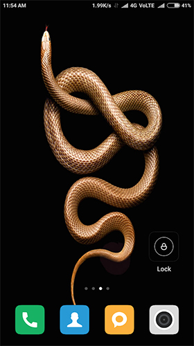 Gratis Djur live wallpaper för Android på surfplattan arbetsbordet: Snake HD.