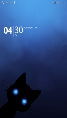 Gratis Djur live wallpaper för Android på surfplattan arbetsbordet: Sneaky Cat.