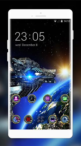 Gratis Rymd live wallpaper för Android på surfplattan arbetsbordet: Space galaxy 3D by Mobo Theme Apps Team.