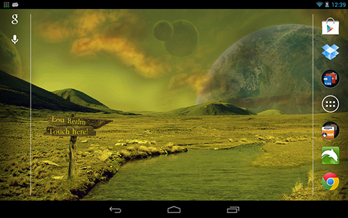 Gratis Landskap live wallpaper för Android på surfplattan arbetsbordet: Space world.