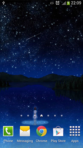 Gratis Landskap live wallpaper för Android på surfplattan arbetsbordet: Stars by orchid.