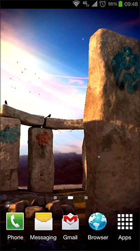 Gratis levande bakgrundsbilder Stonehenge 3D på Android-mobiler och surfplattor.