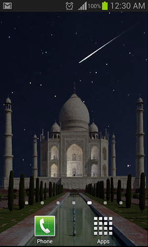 Gratis Arkitektur live wallpaper för Android på surfplattan arbetsbordet: Taj Mahal.