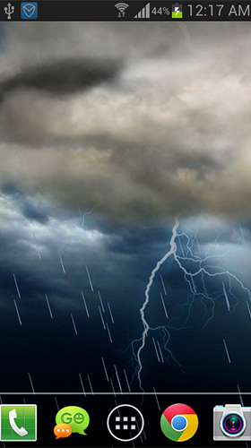 Gratis levande bakgrundsbilder Thunderstorm by live wallpaper HongKong på Android-mobiler och surfplattor.