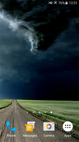Gratis levande bakgrundsbilder Tornado by Video Themes Pro på Android-mobiler och surfplattor.