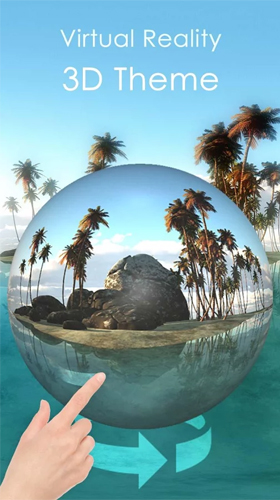 Gratis 3D live wallpaper för Android på surfplattan arbetsbordet: Tropical island 3D.