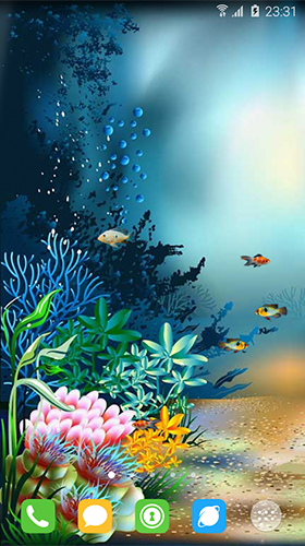 Gratis Akvarier live wallpaper för Android på surfplattan arbetsbordet: Underwater world by orchid.