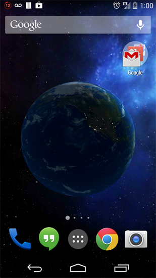 Gratis 3D live wallpaper för Android på surfplattan arbetsbordet: Universe 3D.