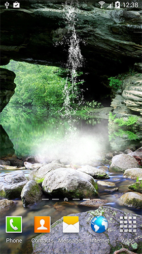 Gratis levande bakgrundsbilder Waterfall by BlackBird Wallpapers på Android-mobiler och surfplattor.