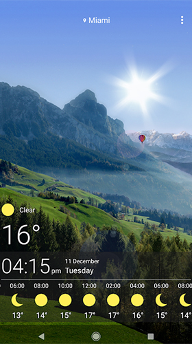 Gratis Weather live wallpaper för Android på surfplattan arbetsbordet: Weather by SkySky.