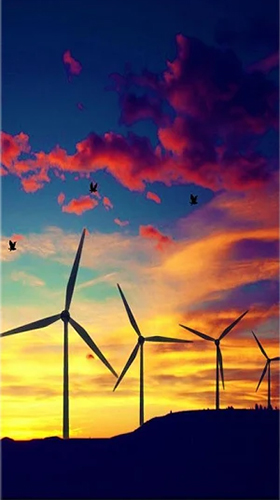 Gratis levande bakgrundsbilder Windmill by Live Wallpapers HD på Android-mobiler och surfplattor.