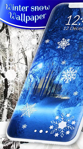 Gratis levande bakgrundsbilder Winter snow by 3D HD Moving Live Wallpapers Magic Touch Clocks på Android-mobiler och surfplattor.