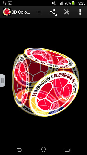 Gratis Logotyper live wallpaper för Android på surfplattan arbetsbordet: 3D Colombia football.