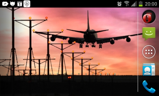 Gratis Landskap live wallpaper för Android på surfplattan arbetsbordet: Airplanes.