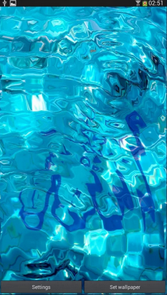 Allah: Water ripple - ladda ner levande bakgrundsbilder till Android 4.1.1 mobiler.