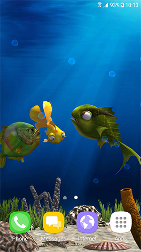Ladda ner Aquarium fish 3D by BlackBird Wallpapers - gratis live wallpaper för Android på skrivbordet.