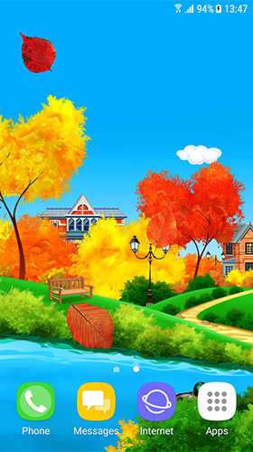 Ladda ner Autumn sunny day - gratis live wallpaper för Android på skrivbordet.