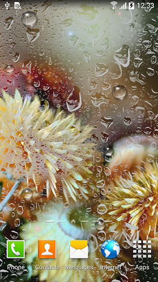 Autumn flowers - ladda ner levande bakgrundsbilder till Android 4.4 mobiler.