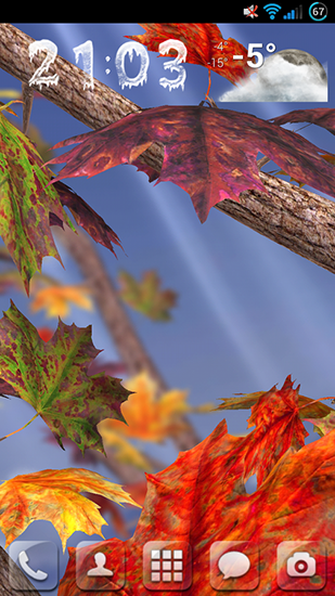 Gratis 3D live wallpaper för Android på surfplattan arbetsbordet: Autumn tree.