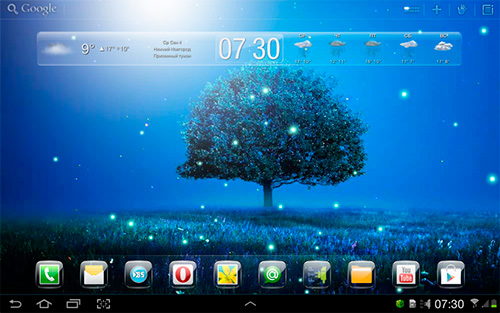 Awesome land 2 - ladda ner levande bakgrundsbilder till Android 2.0 mobiler.