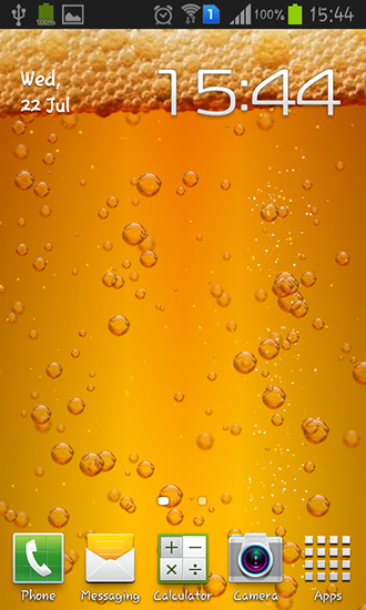 Gratis Interactive live wallpaper för Android på surfplattan arbetsbordet: Beer.