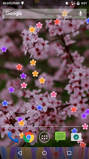 Blossom - ladda ner levande bakgrundsbilder till Android 9.3.1 mobiler.