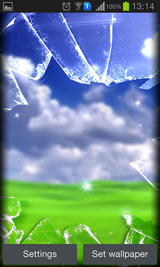 Gratis levande bakgrundsbilder Broken glass på Android-mobiler och surfplattor.