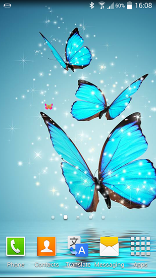 Butterfly - ladda ner levande bakgrundsbilder till Android 8.0 mobiler.