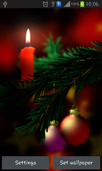Christmas 3D - ladda ner levande bakgrundsbilder till Android 2.3 mobiler.