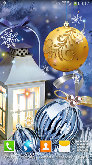 Gratis levande bakgrundsbilder Christmas balls på Android-mobiler och surfplattor.