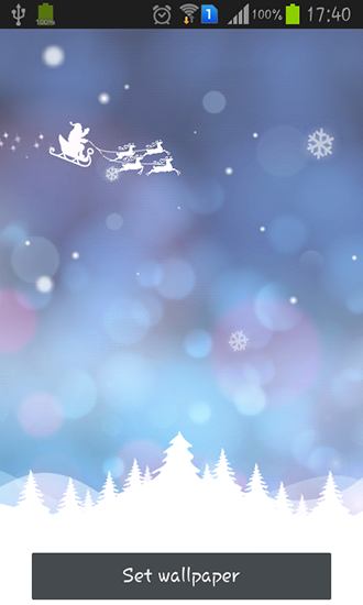 Christmas dream - ladda ner levande bakgrundsbilder till Android 2.3 mobiler.