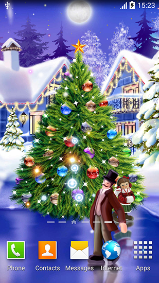 Gratis levande bakgrundsbilder Christmas ice rink på Android-mobiler och surfplattor.