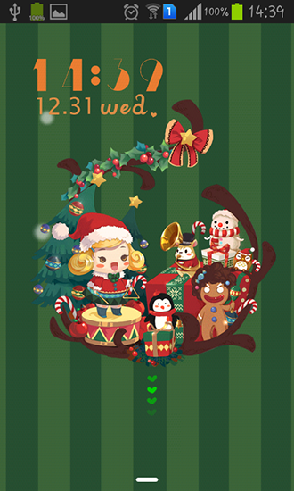 Christmas party - ladda ner levande bakgrundsbilder till Android 4.4.4 mobiler.