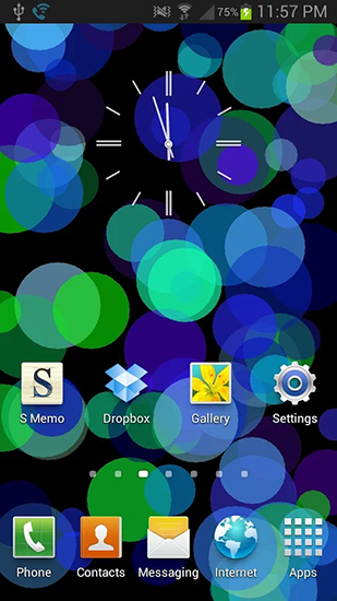 Gratis Vector live wallpaper för Android på surfplattan arbetsbordet: Circles.
