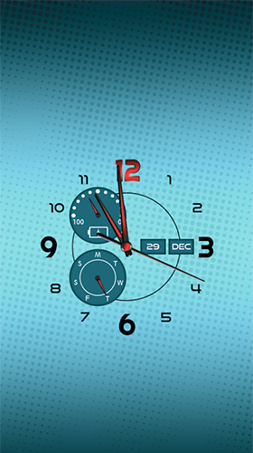 Ladda ner Clock: real time - gratis live wallpaper för Android på skrivbordet.