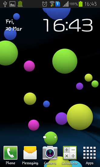 Colorful bubble - ladda ner levande bakgrundsbilder till Android 4.4.4 mobiler.