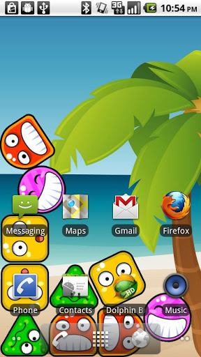 Crazy boppers - ladda ner levande bakgrundsbilder till Android 3.0 mobiler.