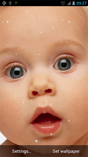 Ladda ner Cute baby - gratis live wallpaper för Android på skrivbordet.