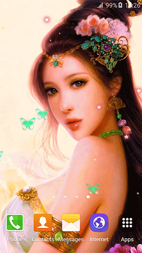 Ladda ner Cute princess by Free Wallpapers and Backgrounds - gratis live wallpaper för Android på skrivbordet.