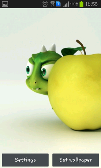 Cute little dragon - ladda ner levande bakgrundsbilder till Android 4.4.2 mobiler.