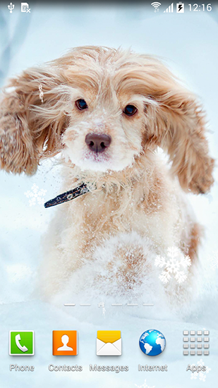 Cute winter - ladda ner levande bakgrundsbilder till Android 3.0 mobiler.
