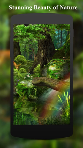 Ladda ner Deer and nature 3D - gratis live wallpaper för Android på skrivbordet.