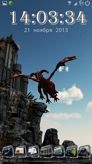 Dragon strike - ladda ner levande bakgrundsbilder till Android 1 mobiler.