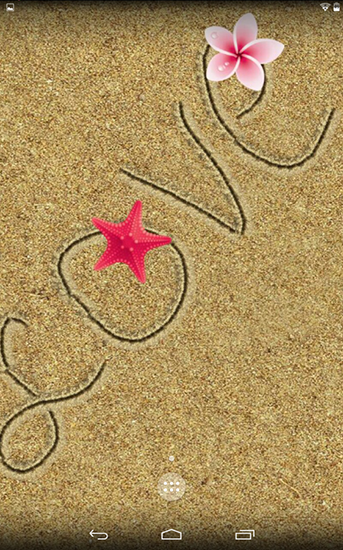 Draw in sand - ladda ner levande bakgrundsbilder till Android 4.1.1 mobiler.