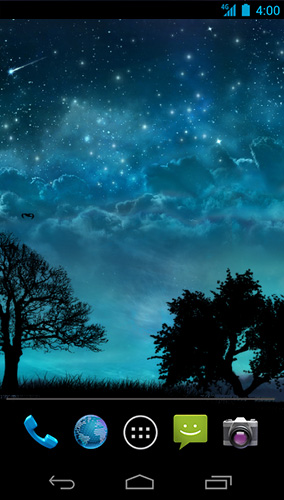 Dream night - ladda ner levande bakgrundsbilder till Android 4.0.3 mobiler.