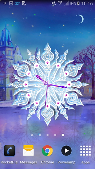 Dreamery clock: Christmas - ladda ner levande bakgrundsbilder till Android 4.4.4 mobiler.