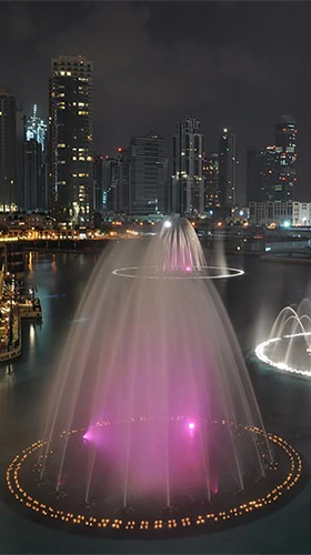 Ladda ner Dubai fountain - gratis live wallpaper för Android på skrivbordet.